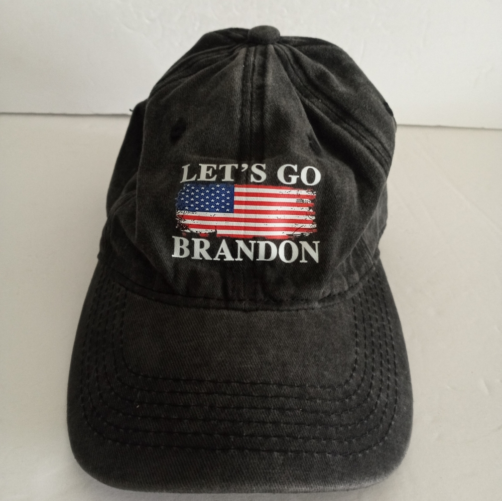 Let's go Brandon Grey Floppy Adjustable One Size Fits Most Hat / Cap New